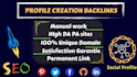 do high quality dofollow social profile creation backlinks