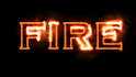 draw your logo and text with fire as an intro video