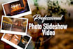 do professional photo slideshow videos