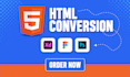 convert PSD to html figma to html xd to html sketch to HTML