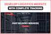 develop logistics website with tracking and free logo design