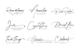create handwriting, signature, cursive logo