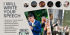 write wedding speech, motivational, monumental speech