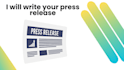 write a press release