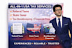prep federal taxes and create financials