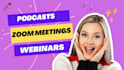 edit podcasts, documentaries, interviews, zoom webinars videos