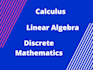 assist you in algebra, calculus and linear algebra