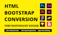 convert psd to html responsive bootstrap 4