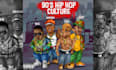 draw rapper illustration, hip hop album cover, poster