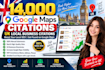 create 14,000 google maps citations for gmb ranking and local SEO