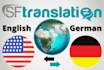 translate english to german and german to english
