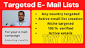 provide country target email lists