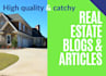 write high quality real estate blog post and articles
