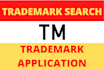 search your brand and prepare a trademark application
