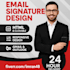 make clickable HTML email signature for gmail, outlook etc