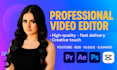 do professional youtube, tiktok or reels video editing
