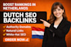 do high da authority dutch backlinks SEO link building for netherlands ranking