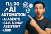 do ai automation, ai agents, call and chat assistant, lead