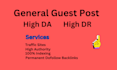 do general guest post on high da general blog with do follow backlinks