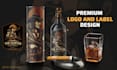 design custom luxury logo and label designs for wine, whiskey, vodka, peptide