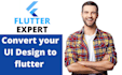 convert adobe xd, figma UI design to flutter code