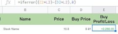 edit your stocks or cryptocurrency formulas in google sheets