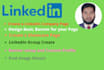 make a specialist linkedin profile and company page