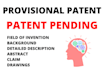 patent search and prepare your provisional patent application