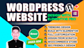 design wordpress website with elementor pro