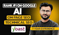 yoast on page seo optimization of wordpress, shopify, squarespace, duda, webflow