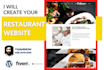design a restaurant website with wordpress, online food order system