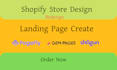 create a modern  shopify store or  website