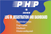 make login, registration system using PHP and ajax