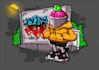 make graffiti character or graffiti illustration