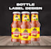 bottle label design, sauce label design, product label design