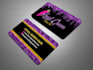 do glitter business card and thank you card design