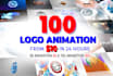 create mind blowing youtube video intro 4k logo animation