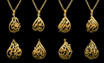 custom arabic calligraphy necklace design