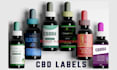 do product label, supplement label, cbd label and packaging