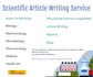 write articles about biology and microbiology