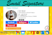 design an animated HTML email signature for you