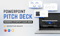 design a modern pitch deck and powerpoint presentation