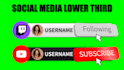 create social media lower third 3d animation