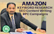 do amazon keyword research via helium 10 for SEO and PPC for organic sales