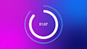 create animated countdown timer video up to anytime