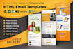 convert design to hand coded HTML email template newsletter