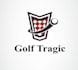 design golf tragic logo