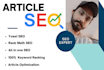 article seo by using rank math, yoast, and all in one plugin