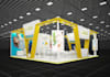 create exhibition stand design 3d rendering