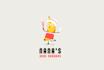 design food, drink and cafe logo with creative thinking